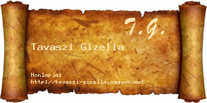 Tavaszi Gizella névjegykártya