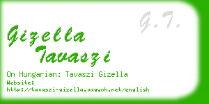 gizella tavaszi business card